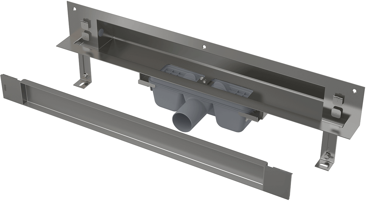 APZ5 SPA-TWIN - Дренажная система для монтажа в стену, накладная панель под кладку плитки