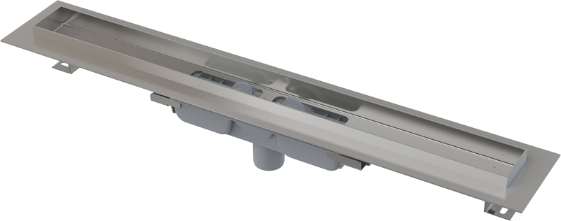 APZ1106 Professional Low - Водоотводящий желоб с порогами для цельной решетки, вертикальный сток