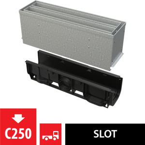 Venkovní žlab štěrbinový AVZ101S - R124R